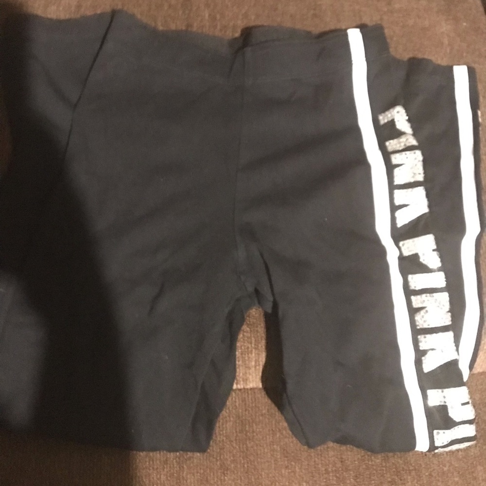 VS black and silver leggings.